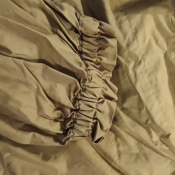 J CREW KHAKI COTTON OFF SHOULDER ONE PIECE JUMPSUIT Overalls Sz 4 EUC - Picture 7 of 11